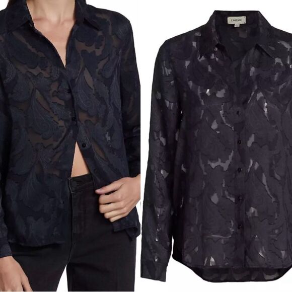 L'AGENCE Laurent Brocade Blouse Small NWT $395 - Picture 1 of 8